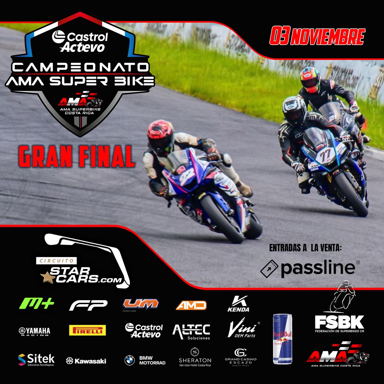 AMA SuperBike CR cerrará temporada con invitados internacionales